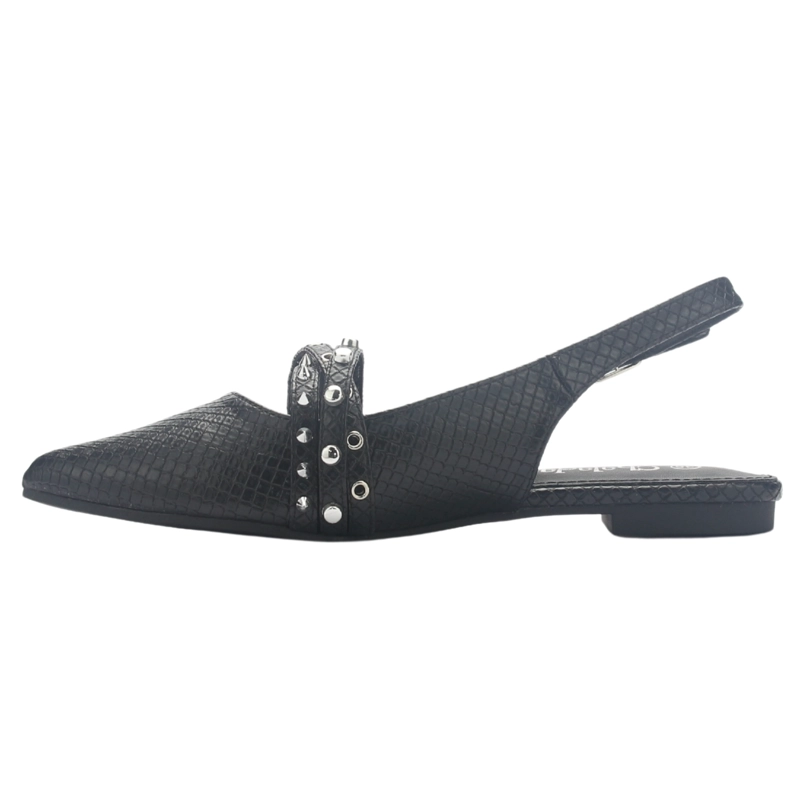 BALLERINA MUJER  CHALADA MARIS-8 NEGRO CASUAL - 2