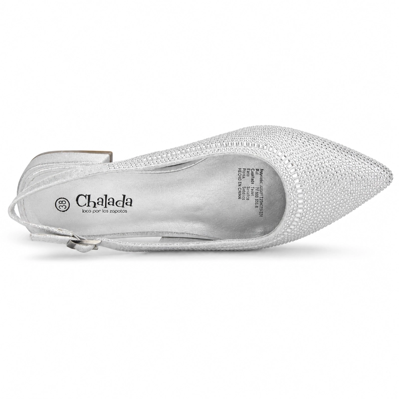 BALLERINA PLATEADO MUJER CASUAL CHALADA DIRI - 5