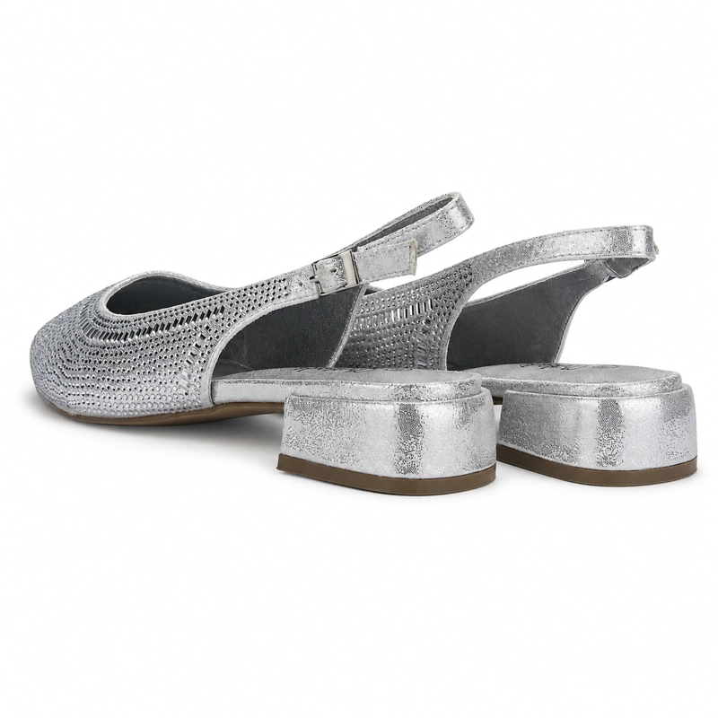 BALLERINA PLATEADO MUJER CASUAL CHALADA DIRI - 7