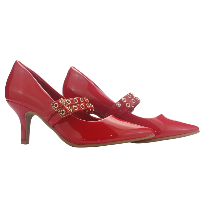 ZAPATO ROJO MUJER CASUAL CHALADA REGENT - 5
