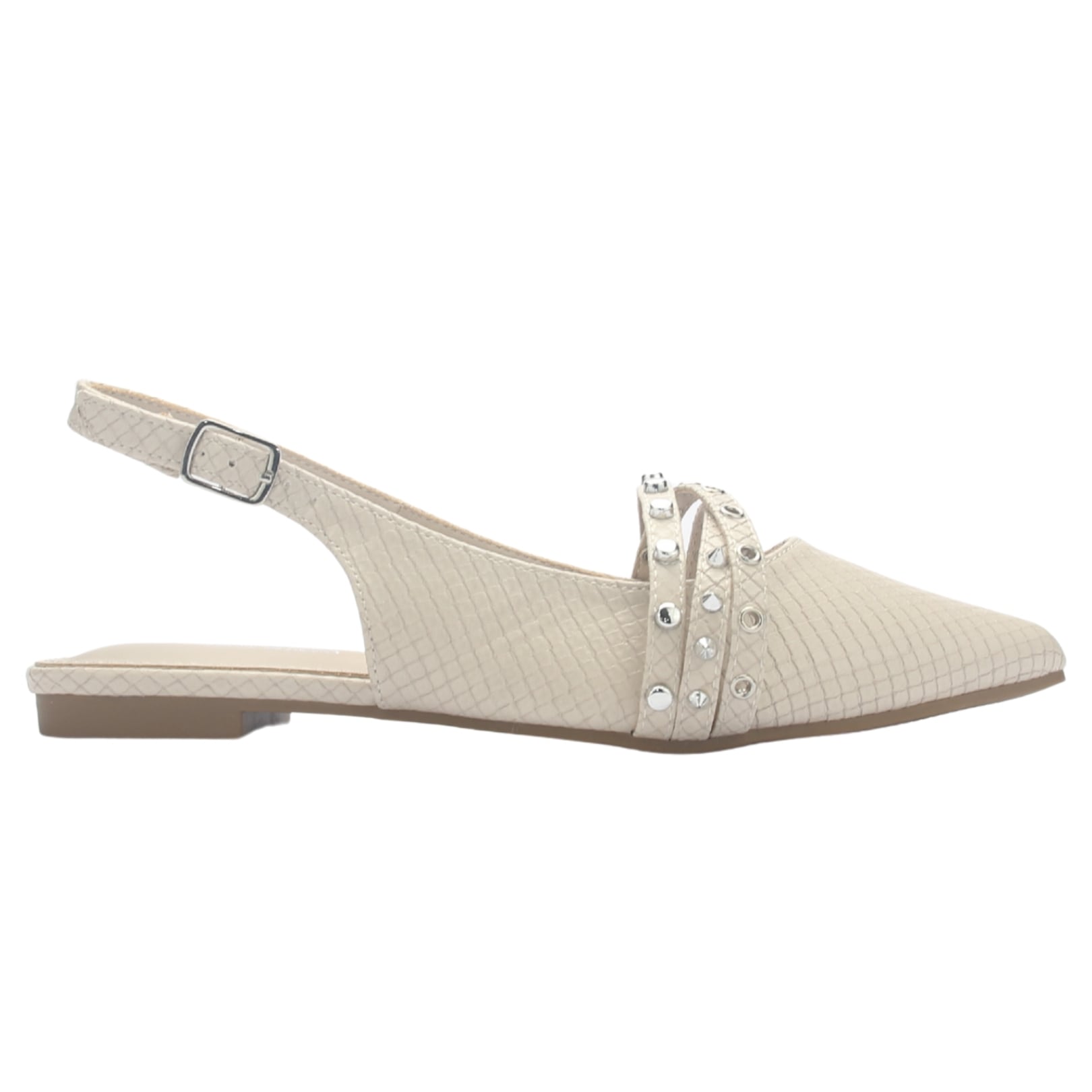 BALLERINA MUJER  CHALADA MARIS-8 BEIGE CASUAL - 1