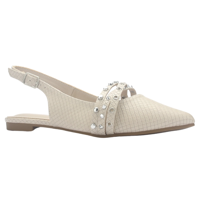 BALLERINA MUJER  CHALADA MARIS-8 BEIGE CASUAL - 3