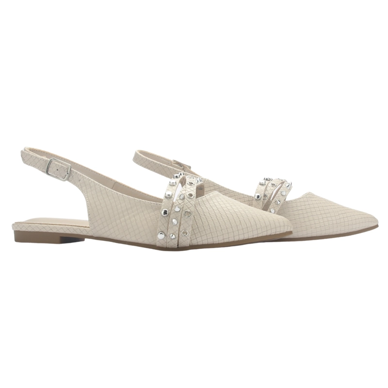 BALLERINA MUJER  CHALADA MARIS-8 BEIGE CASUAL - 5