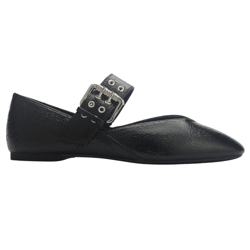 BALLERINA MUJER  CHALADA CORSA-20 NEGRO CASUAL - 1