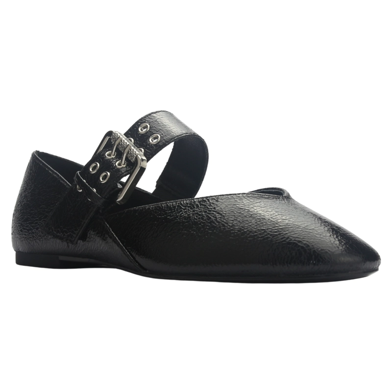 BALLERINA MUJER  CHALADA CORSA-20 NEGRO CASUAL - 3