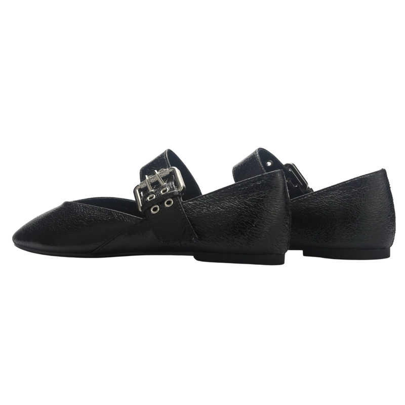 BALLERINA MUJER  CHALADA CORSA-20 NEGRO CASUAL - 6