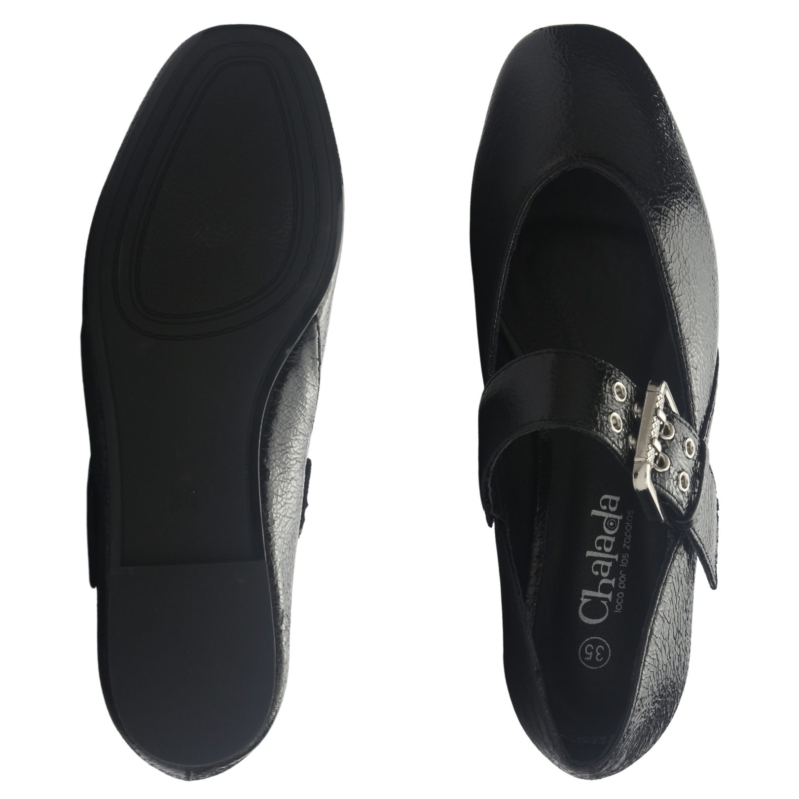BALLERINA MUJER CHALADA CORSA-20 NEGRO CASUAL - 7