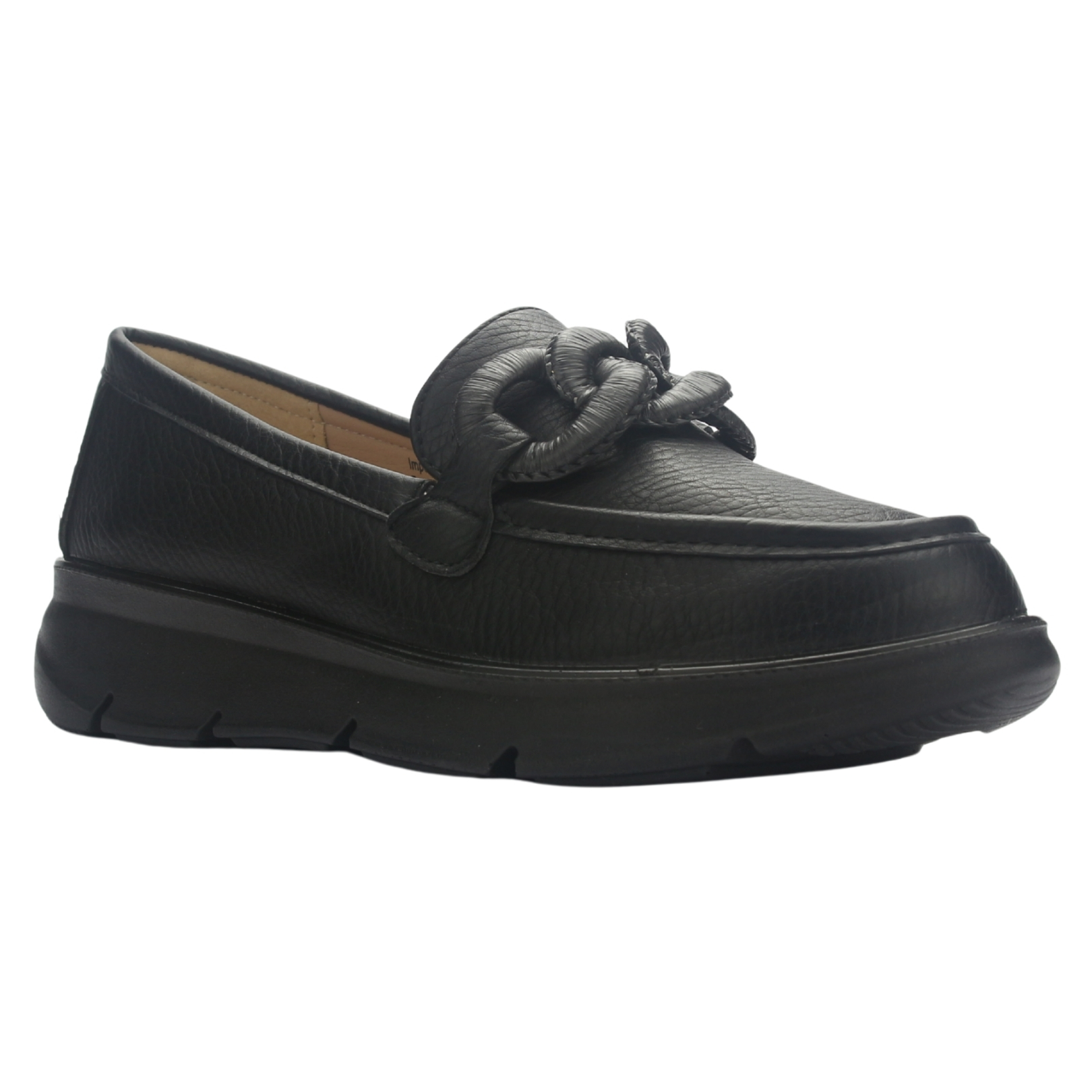 MOCASIN MUJER CHALADA GRAKI-2 NEGRO CASUAL - 3