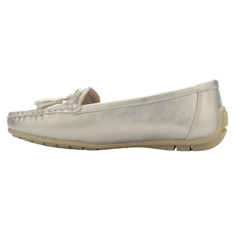 MOCASIN MUJER CASUAL CHAMPAGNE CHALADA NAUTICO-3 - 2