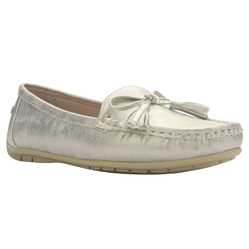 MOCASIN MUJER CASUAL CHAMPAGNE CHALADA NAUTICO-3 - 3