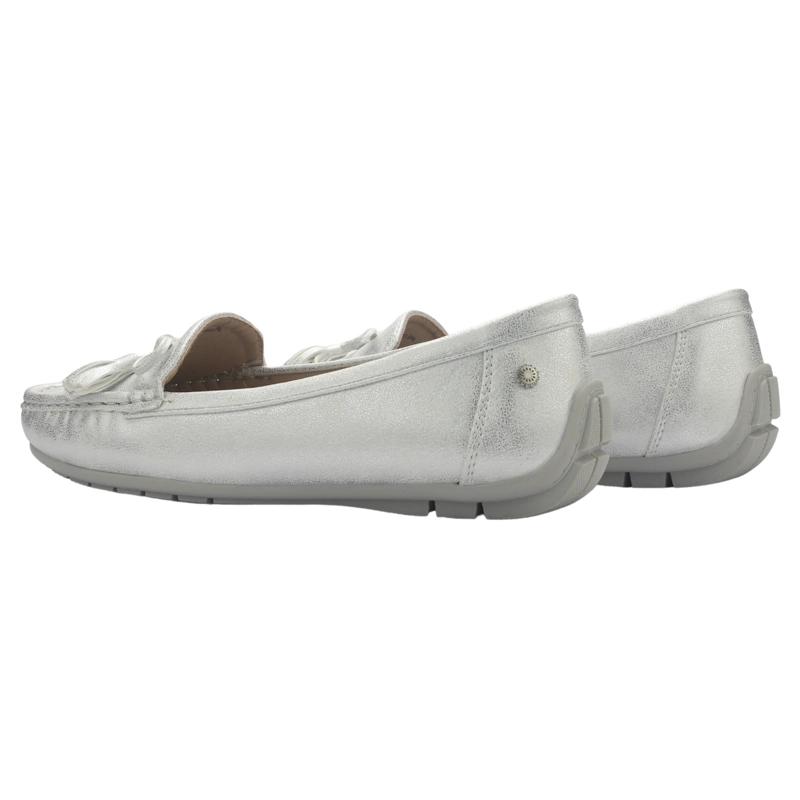 MOCASIN MUJER CASUAL PLATEADO CHALADA NAUTICO-3 - 7
