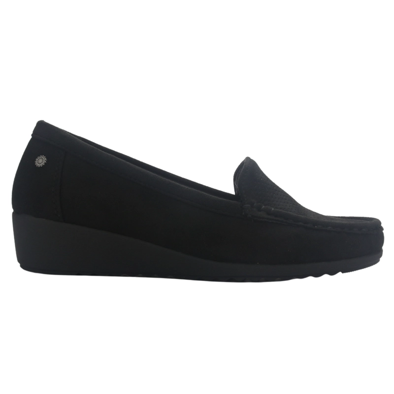 MOCASIN MUJER CHALADA MALU-4 NEGRO CASUAL - 1
