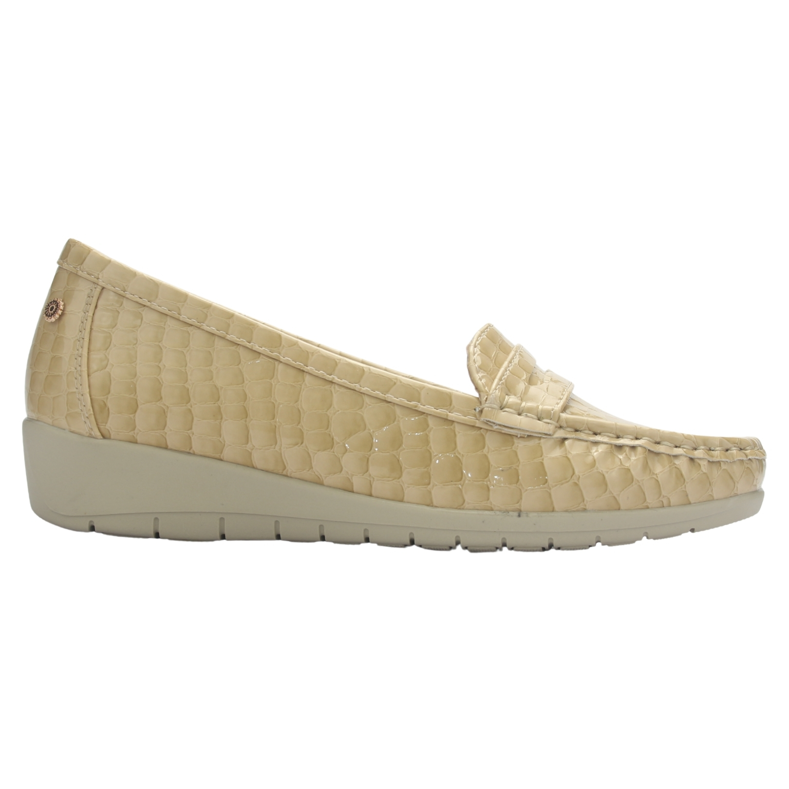 MOCASIN MUJER CHALADA MAYA-1 BEIGE CASUAL - 1