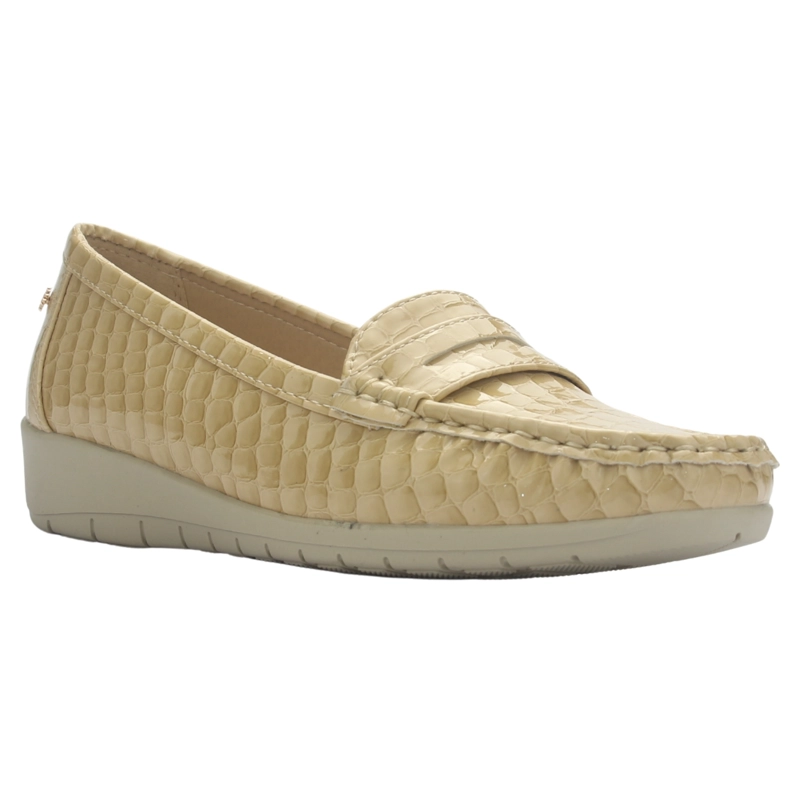 MOCASIN MUJER CHALADA MAYA-1 BEIGE CASUAL - 3