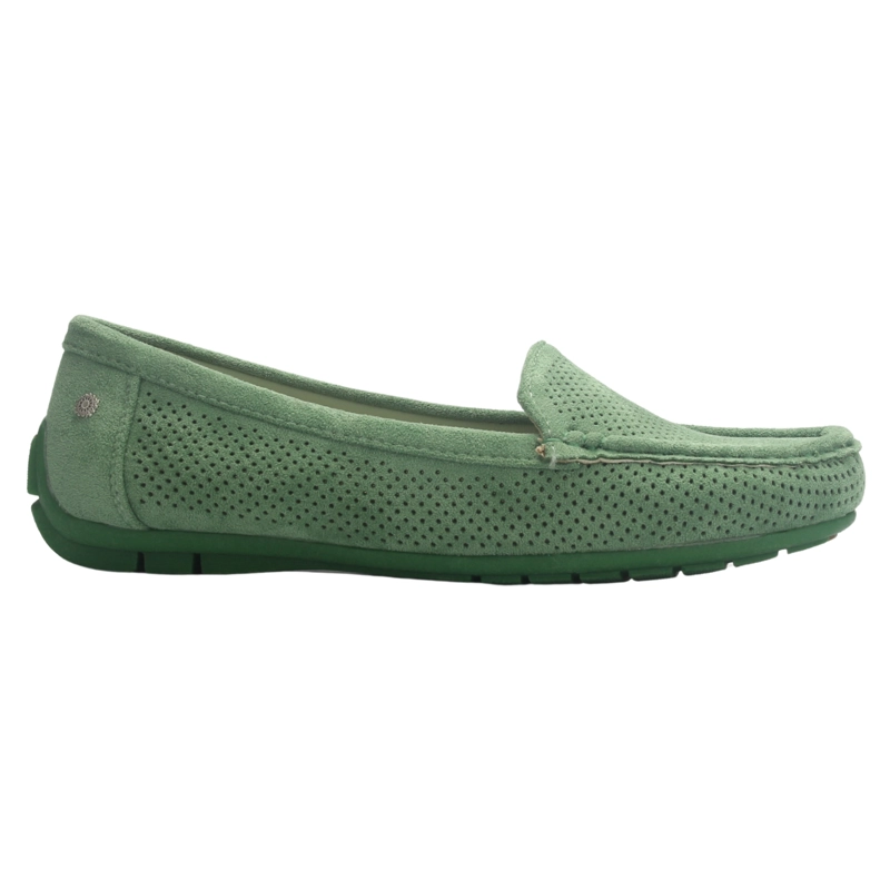 MOCASIN MUJER CASUAL VERDE CHALADA NAUTICO-2 - 1