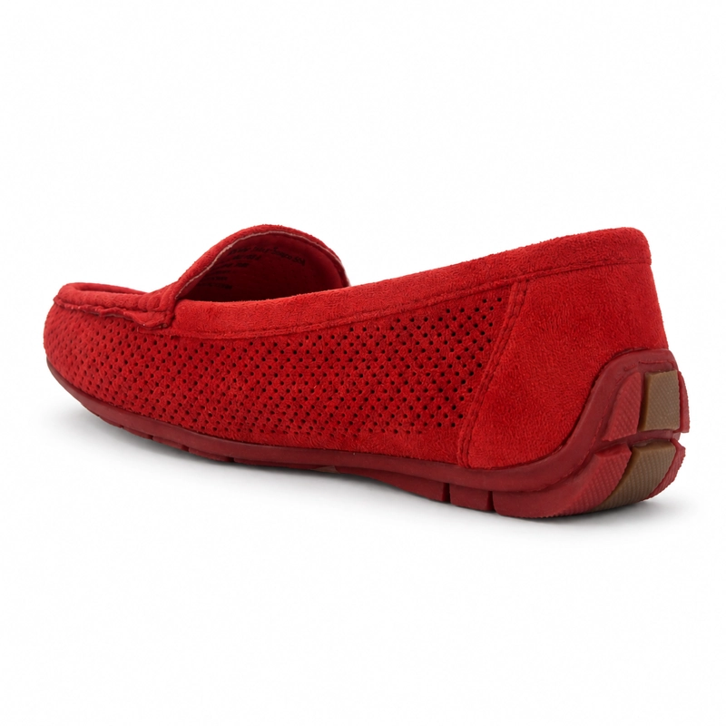 MOCASIN ROJO MUJER CASUAL CHALADA NAUTICO - 4