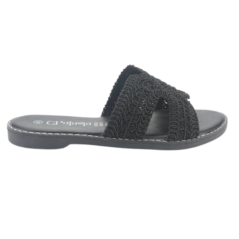 SANDALIA CHALADA MUJER CRETA-16 NEGRO CASUAL - 1