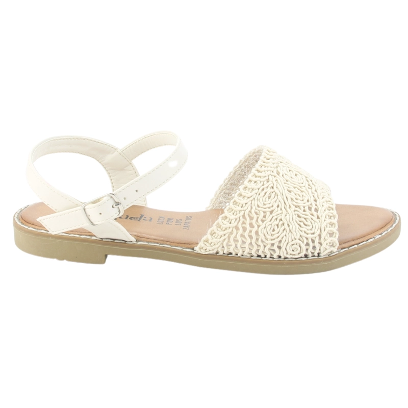 SANDALIA CHALADA MUJER CRETA-17 BEIGE CASUAL - 1