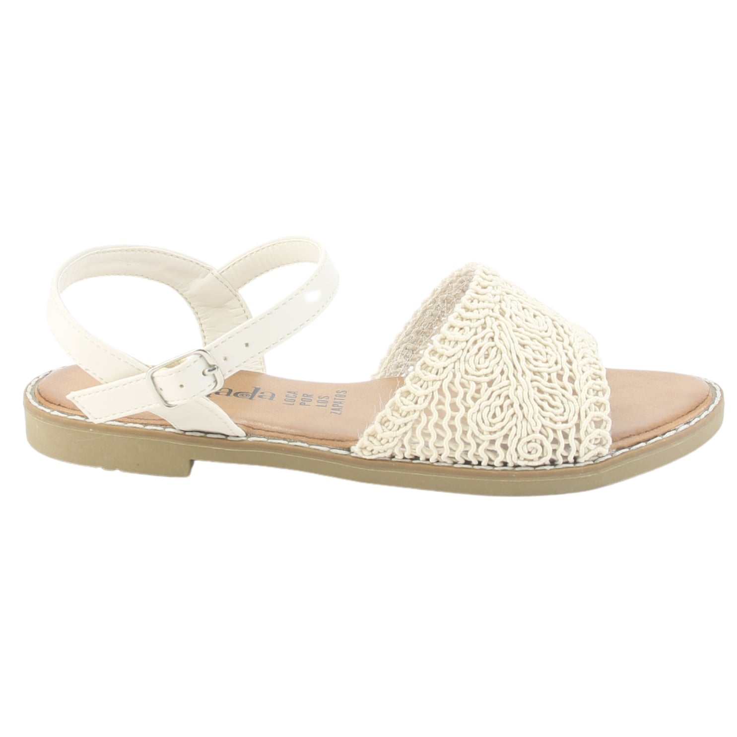 SANDALIA CHALADA MUJER CRETA-17 BEIGE CASUAL - 1
