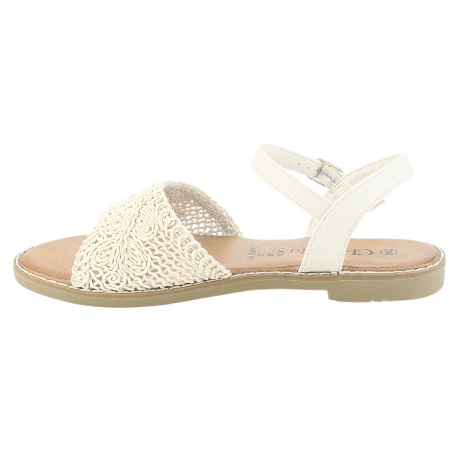 SANDALIA CHALADA MUJER CRETA-17 BEIGE CASUAL - 2