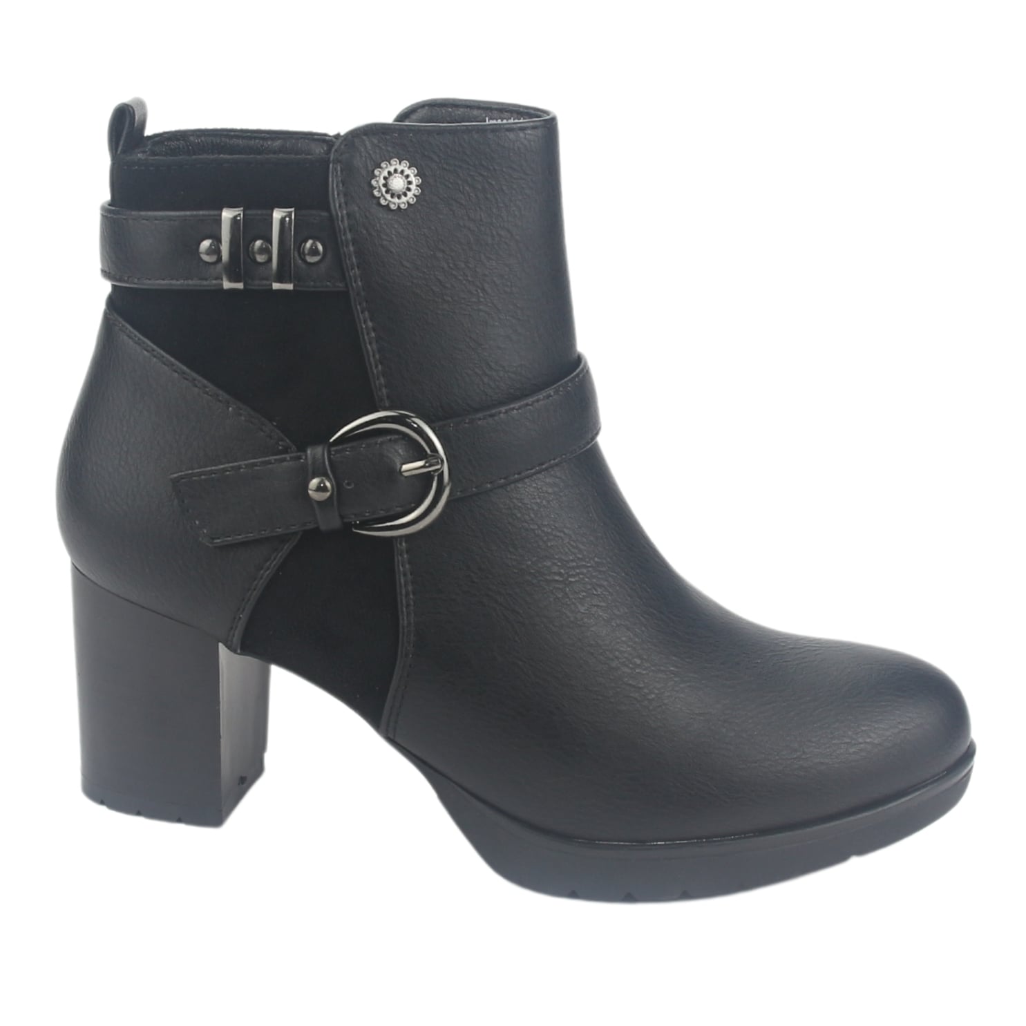 BOTIN CHALADA MUJER LELIA-1 NEGRO CASUAL - 1