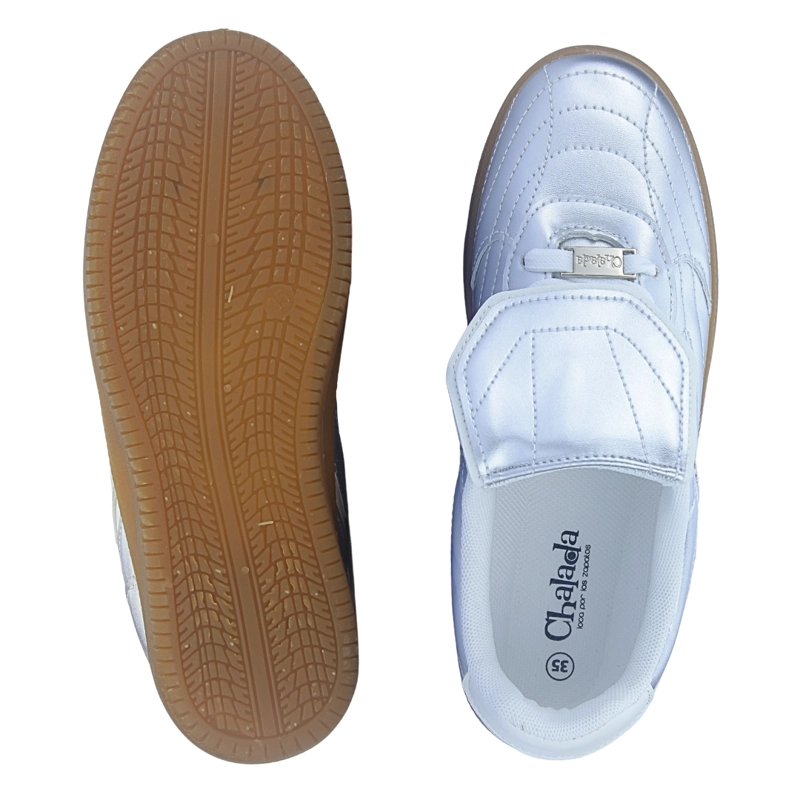 ZAPATILLA MUJER CHALADA ARU-2 PLATEADO URBANO - 7