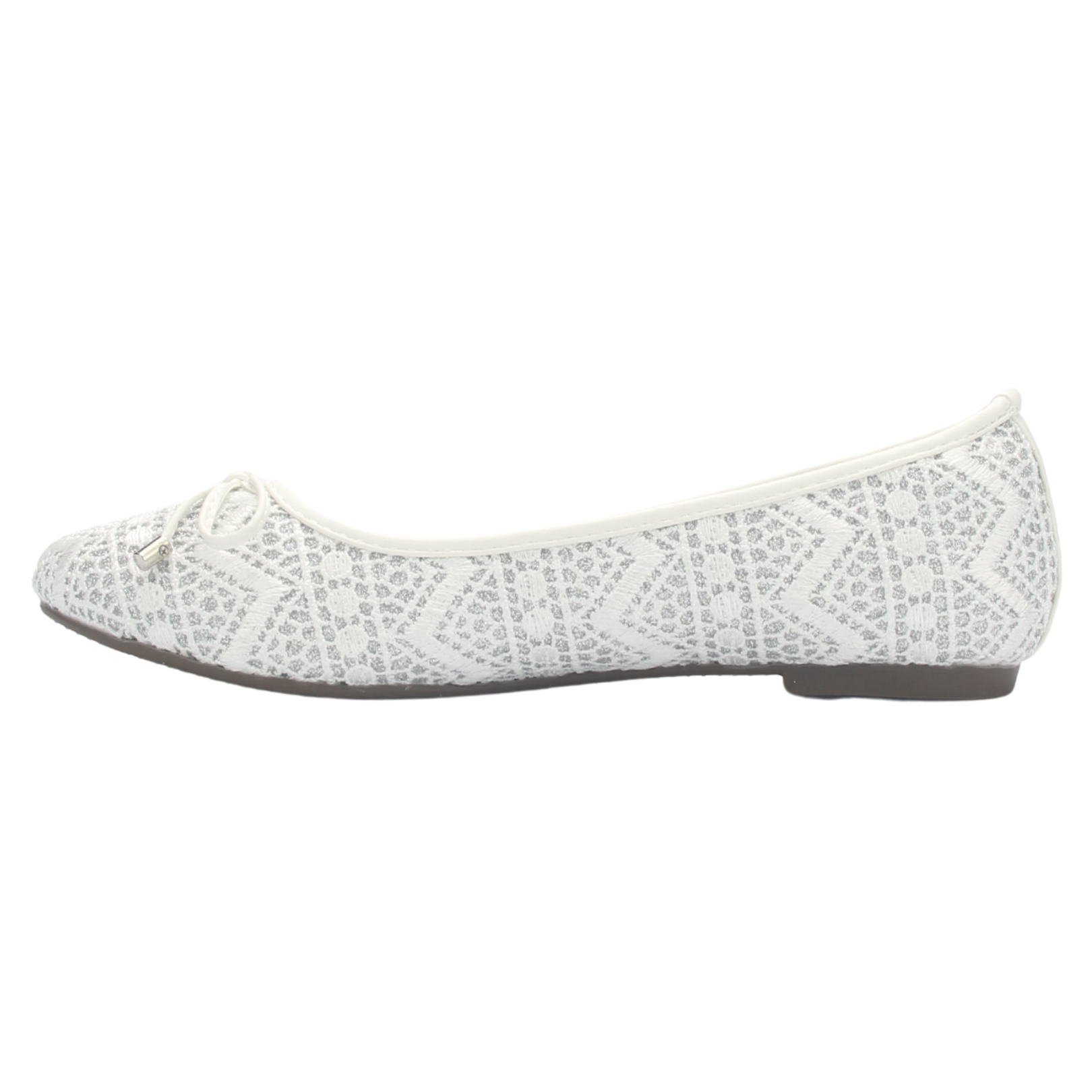BALLERINA MUJER CHALADA NATHAN-27 BLANCO CASUAL - 2