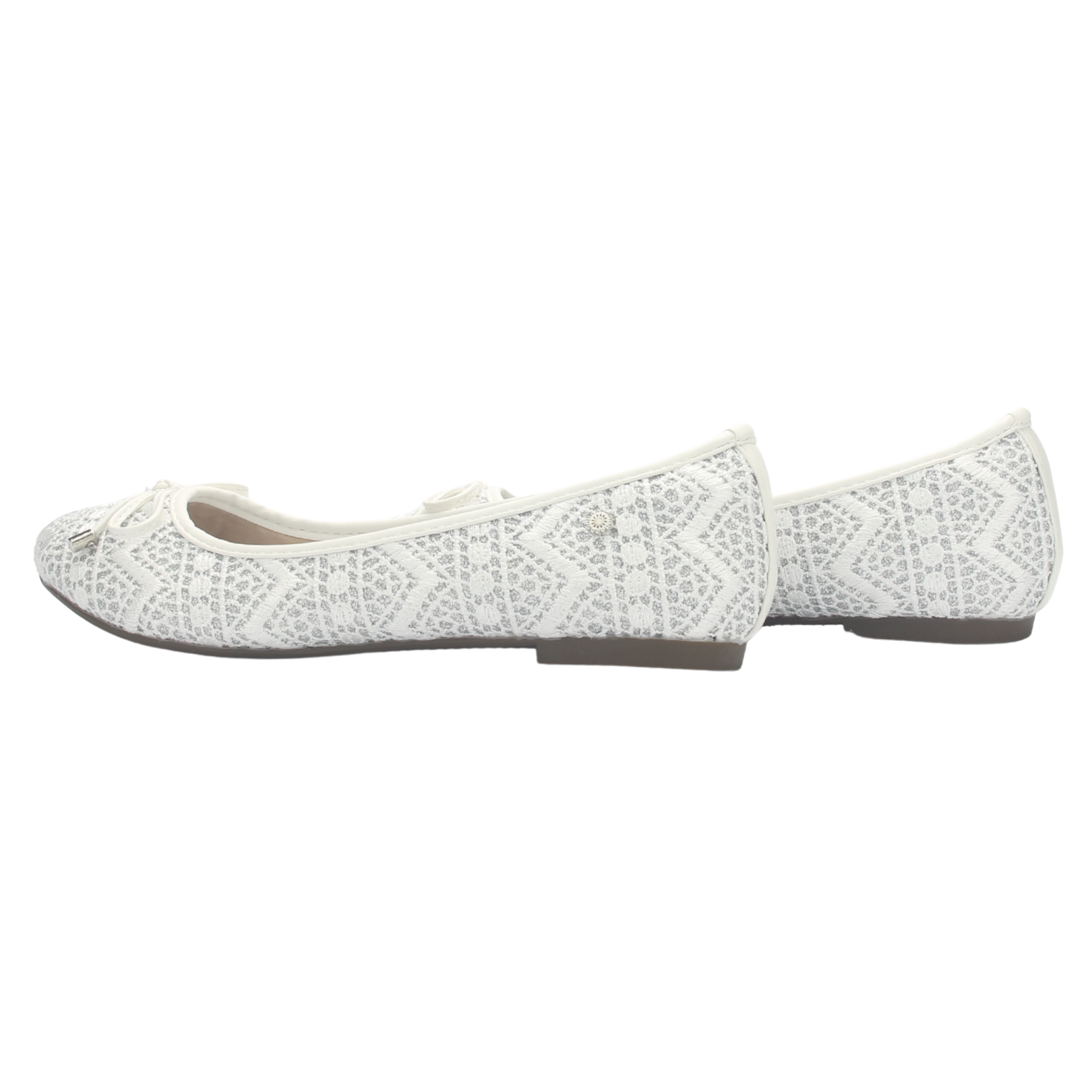 BALLERINA MUJER CHALADA NATHAN-27 BLANCO CASUAL - 6