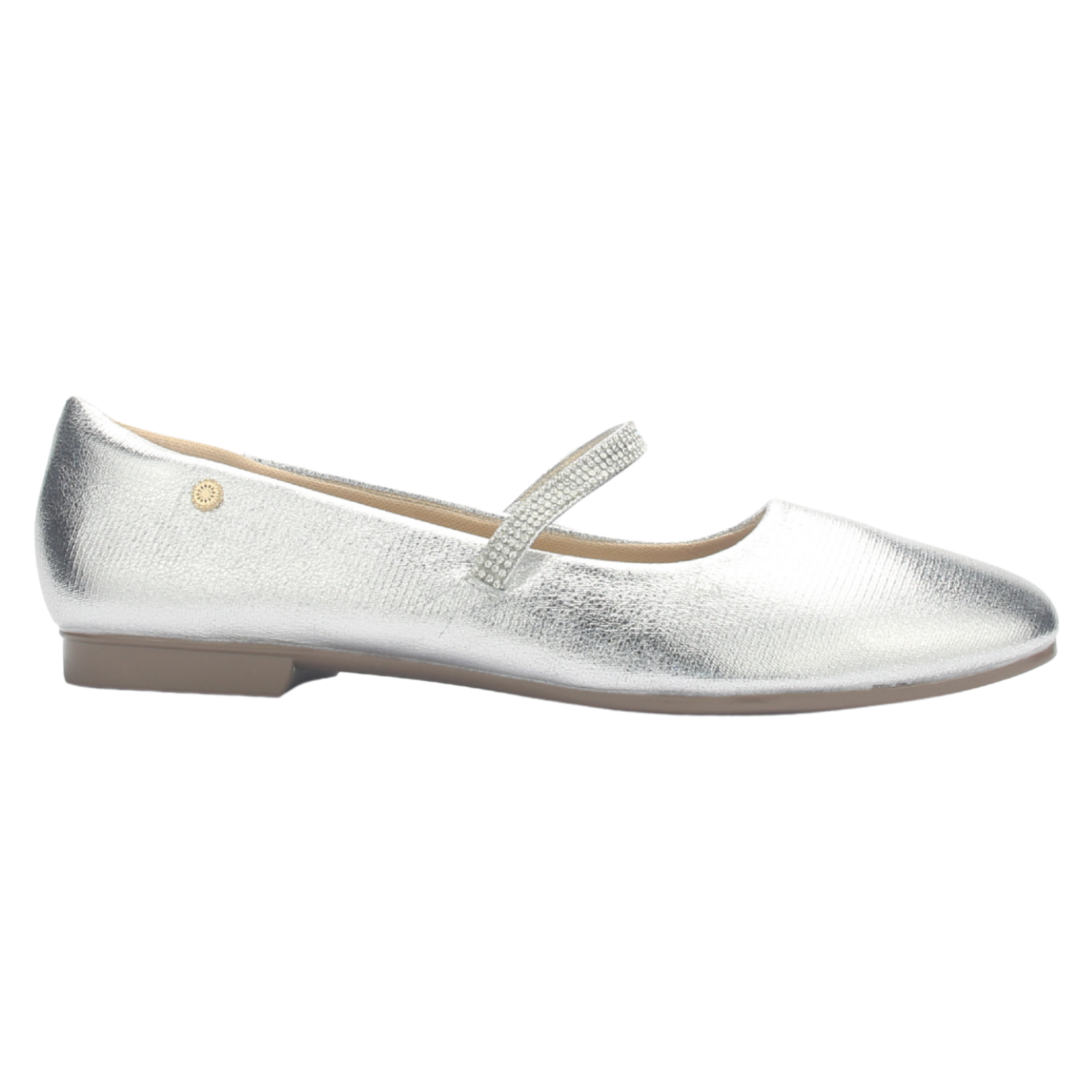 BALLERINA MUJER CHALADA NAZZER-8 PLATEADO CASUAL - 1
