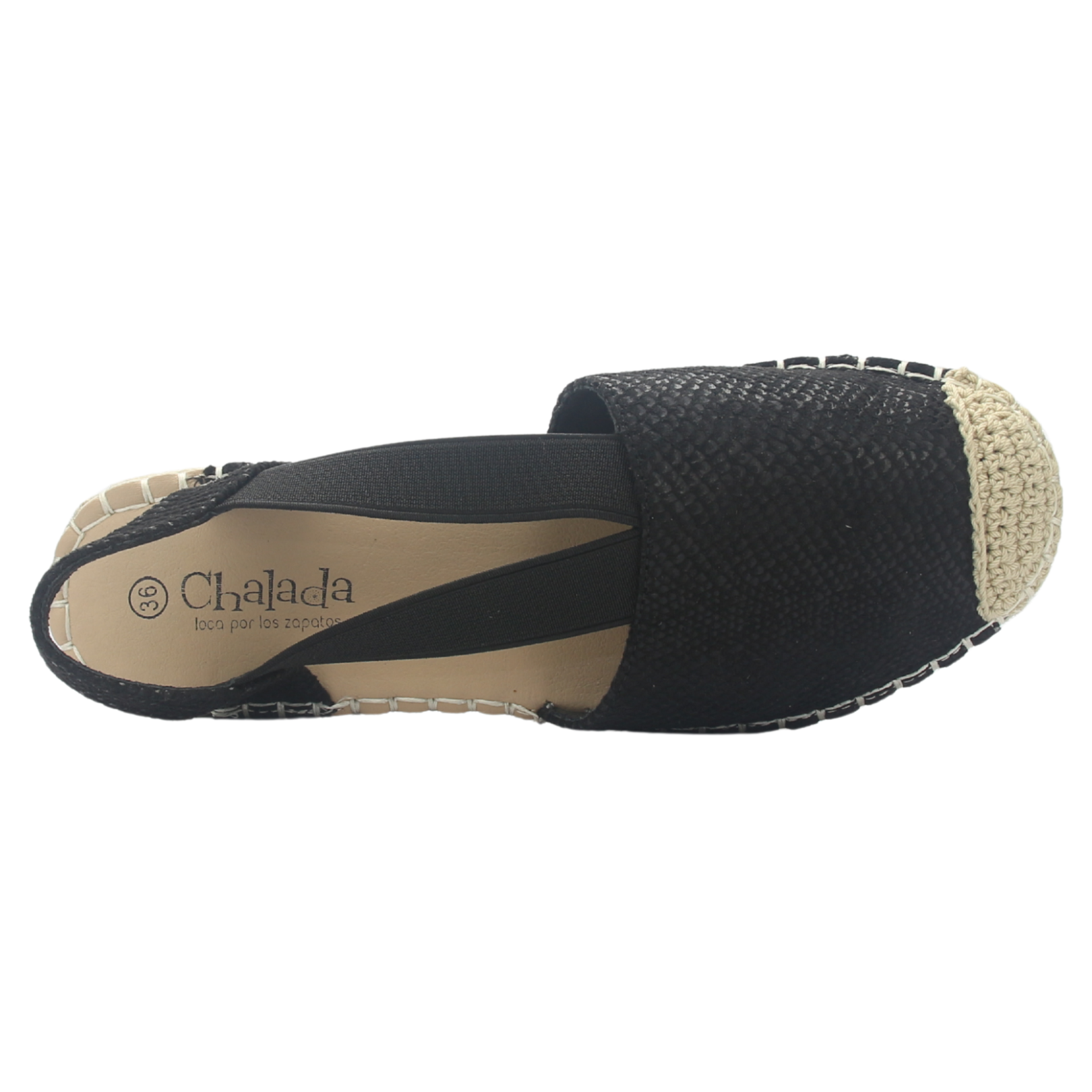 ALPARGATA MUJER CHALADA DIJON-25 NEGRO CASUAL - 5