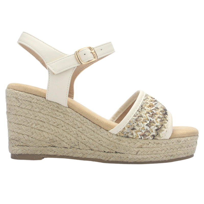SANDALIA MUJER CHALADA DIJONH-21 BEIGE CASUAL - 1