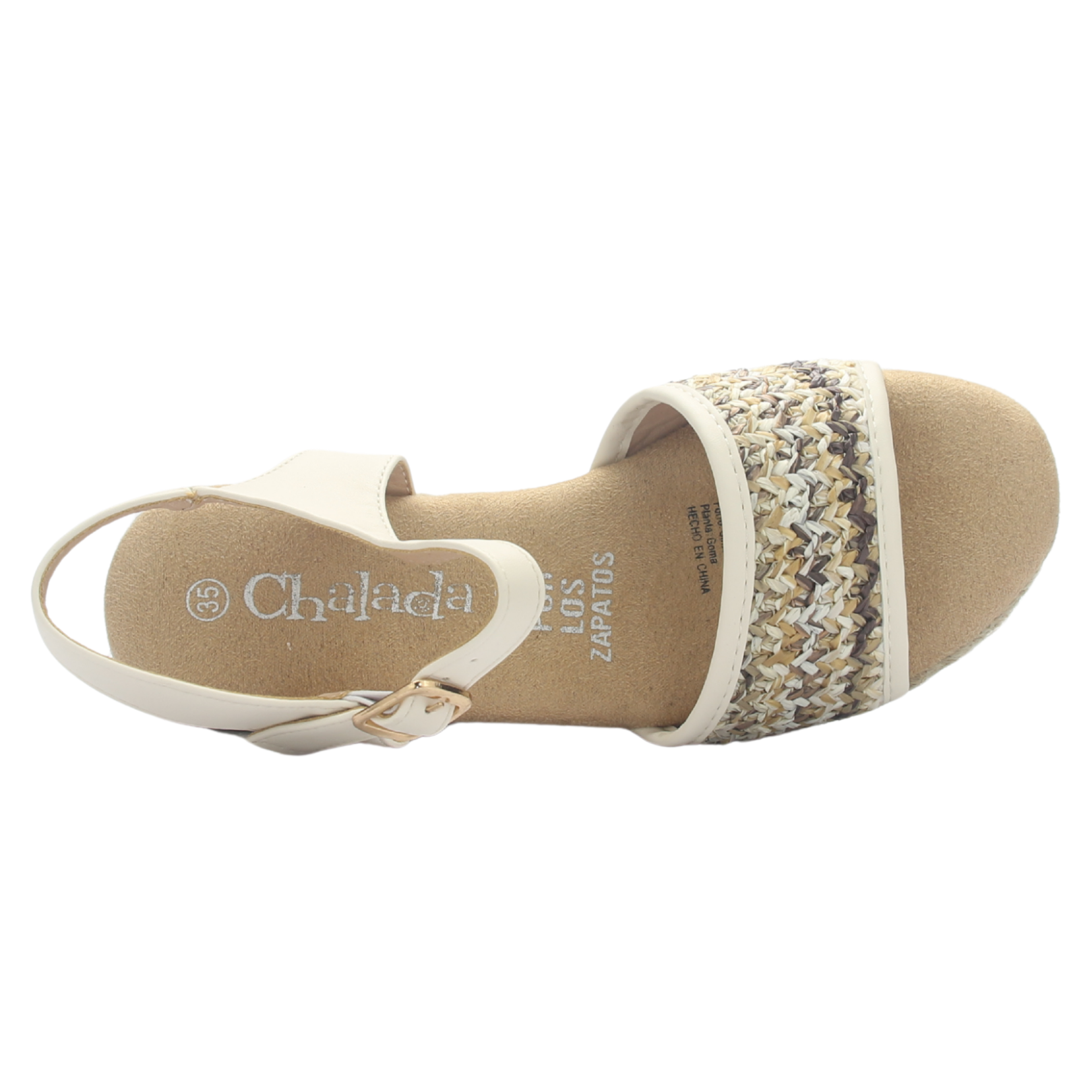 SANDALIA MUJER CHALADA DIJONH-21 BEIGE CASUAL - 5