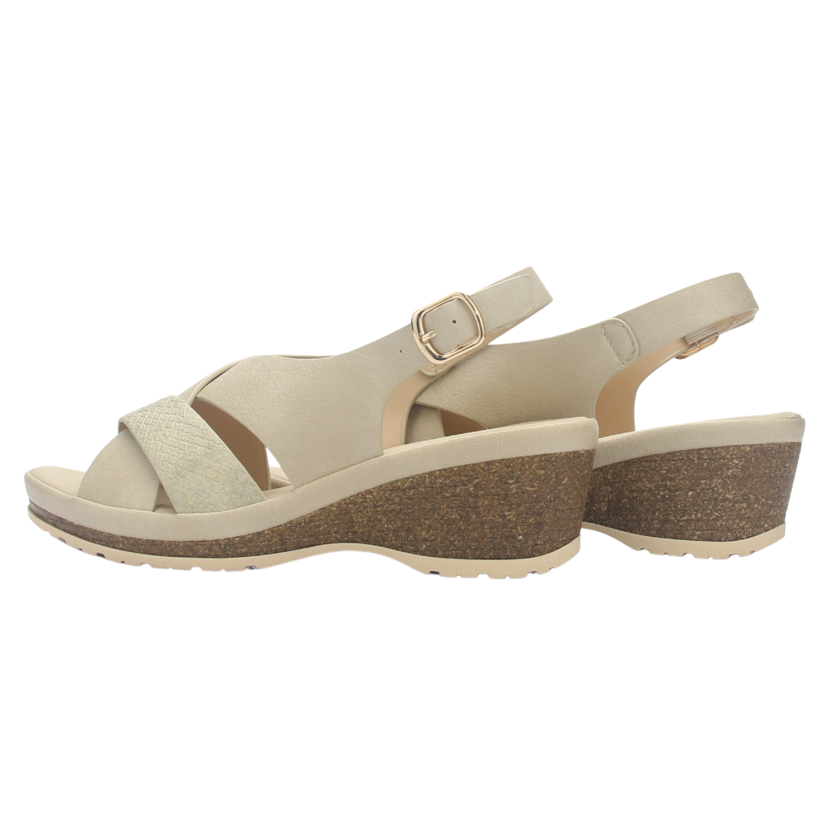 SANDALIA MUJER CHALADA ICA-30 BEIGE CASUAL - 8