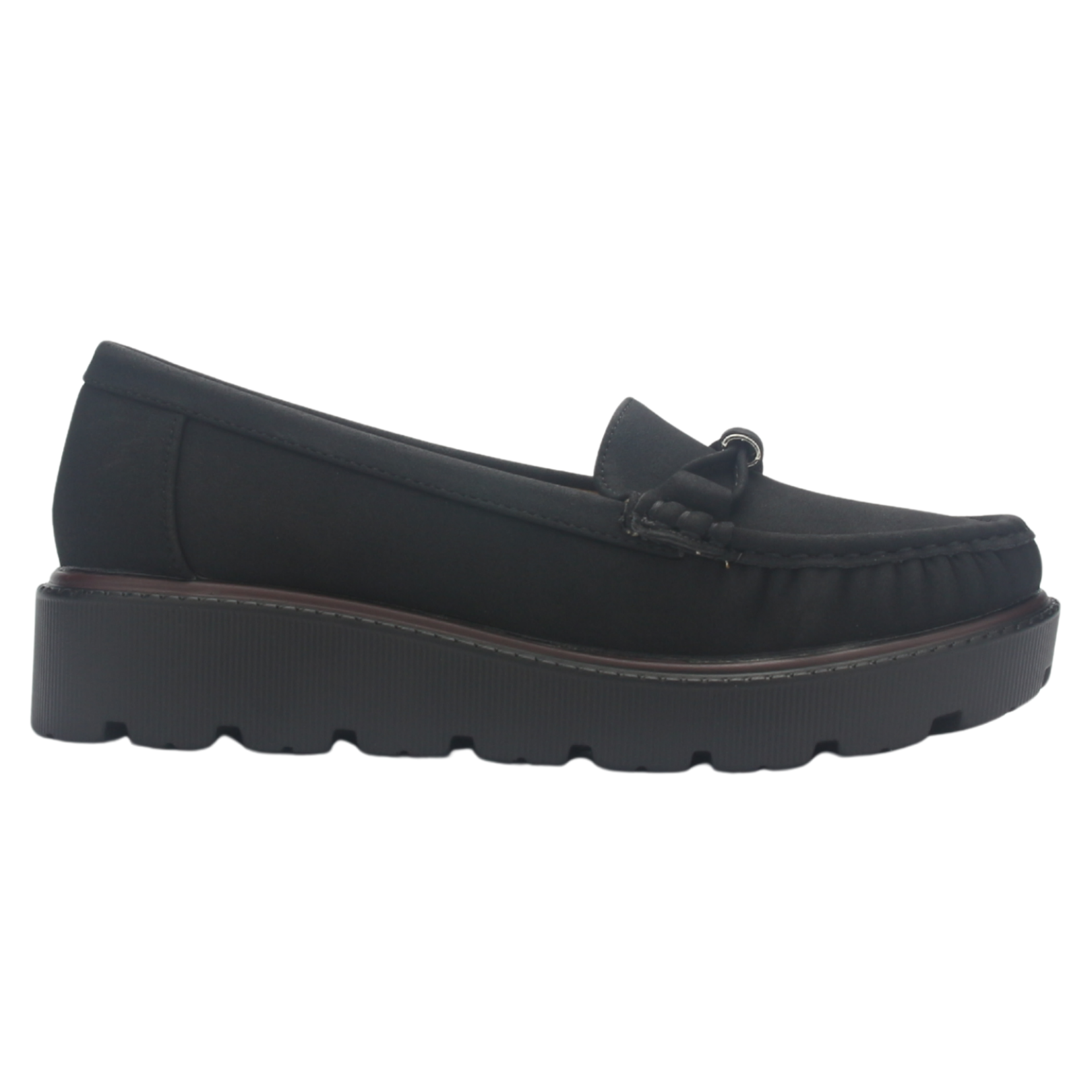 MOCASIN MUJER CHALADA GRAN-22 NEGRO CASUAL - 1