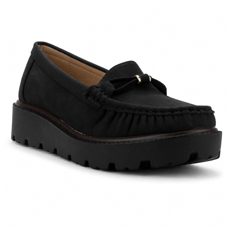 MOCASIN NEGRO MUJER CASUAL CHALADA GRAN - 3