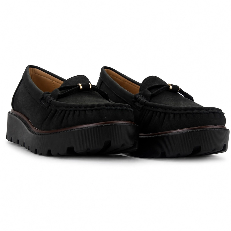MOCASIN NEGRO MUJER CASUAL CHALADA GRAN - 7