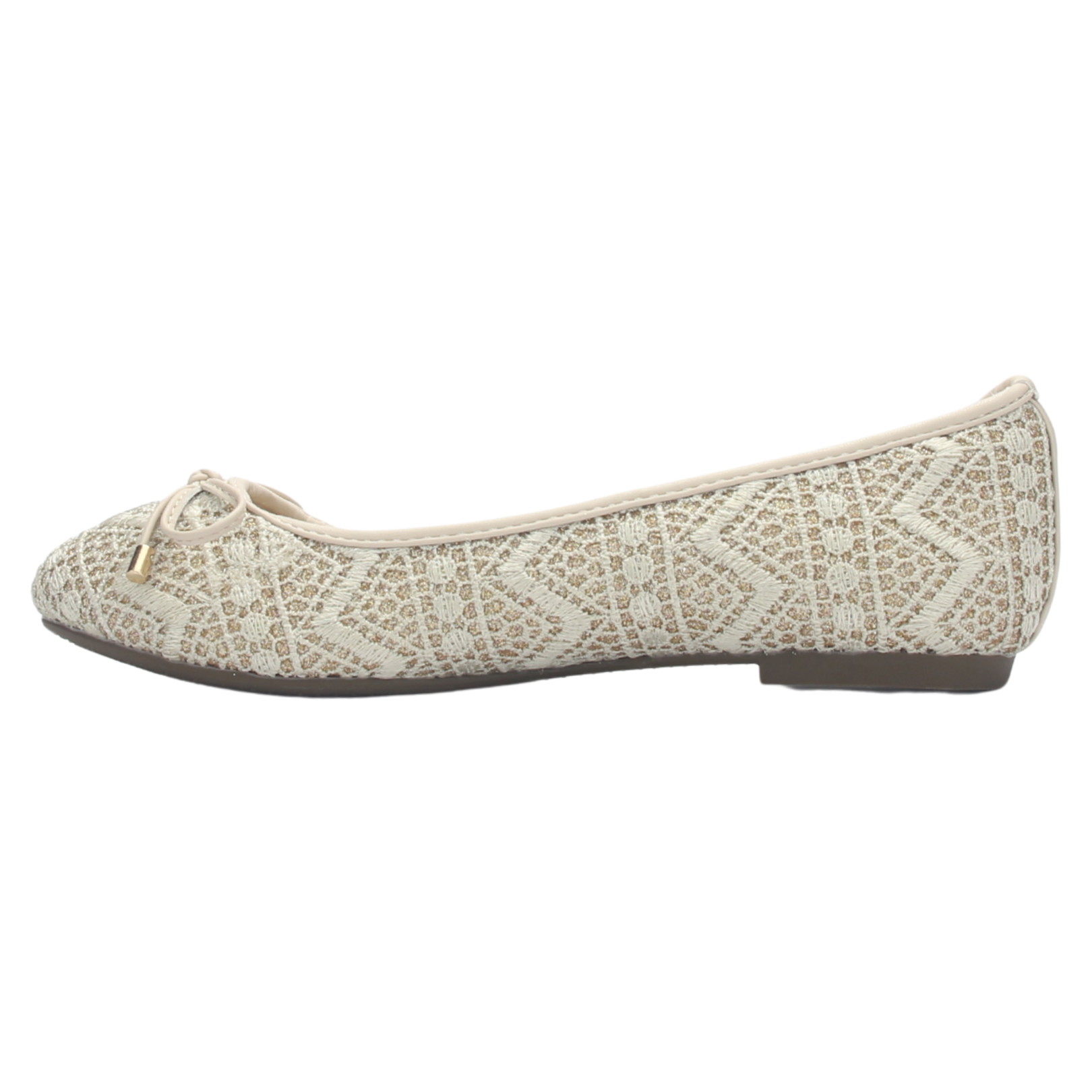 BALLERINA MUJER CHALADA NATHAN-27 DORADO CASUAL - 2