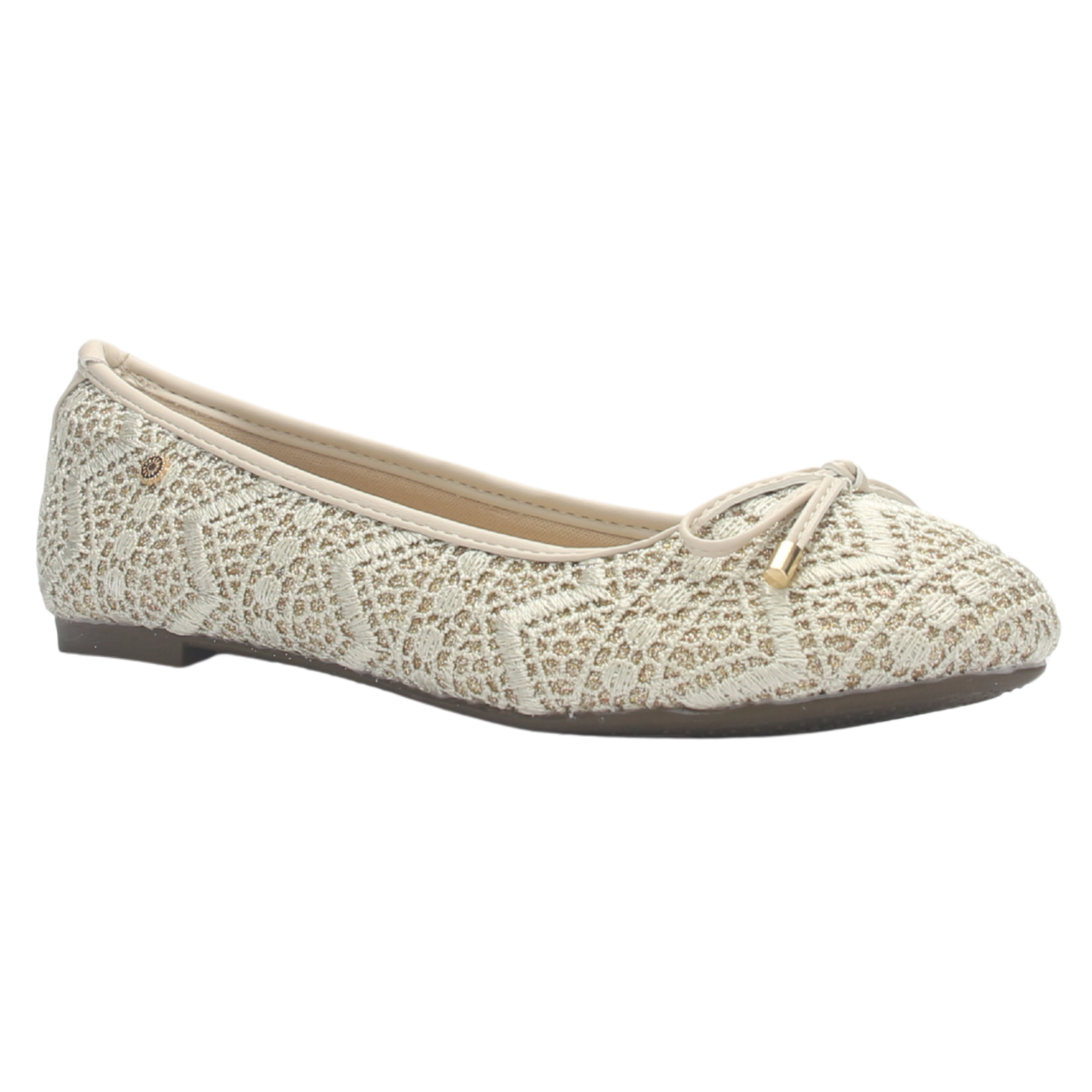 BALLERINA MUJER CHALADA NATHAN-27 DORADO CASUAL - 3