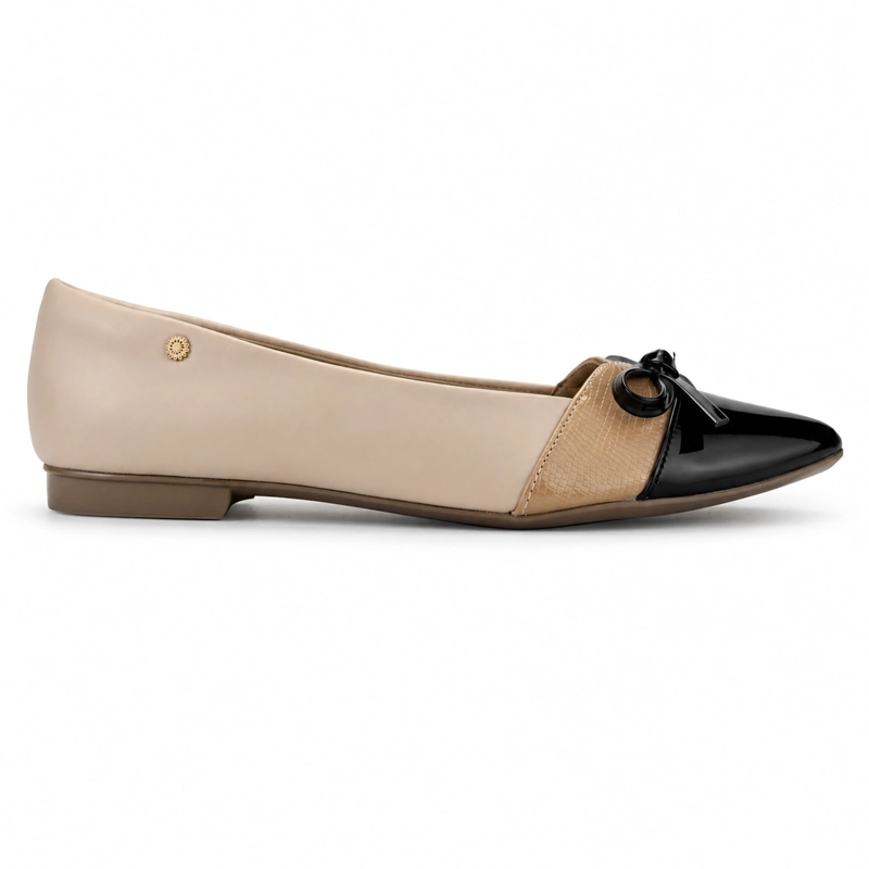 BALLERINA BEIGE MUJER CASUAL CHALADA MERCNEW - 1