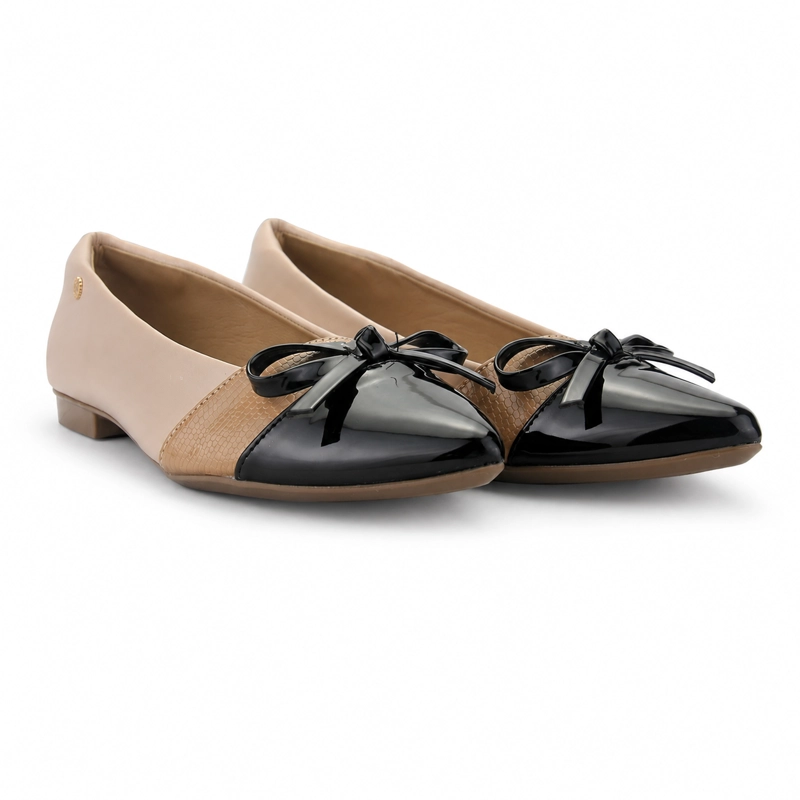 BALLERINA BEIGE MUJER CASUAL CHALADA MERCNEW - 5