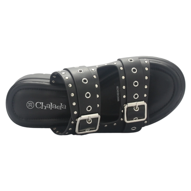 SANDALIA MUJER CHALADA POP-1 NEGRO CASUAL - 5
