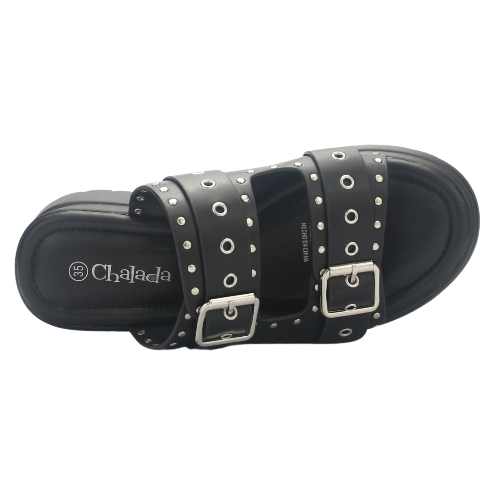 SANDALIA MUJER CHALADA POP-1 NEGRO CASUAL - 5