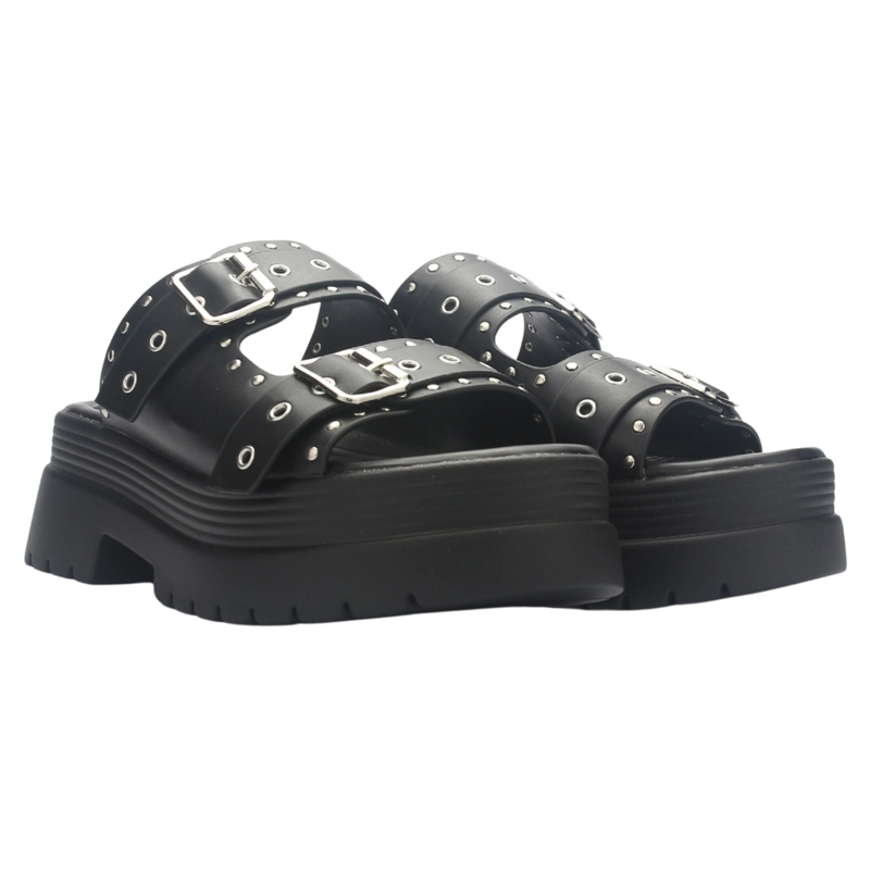 SANDALIA MUJER CHALADA POP-1 NEGRO CASUAL - 7