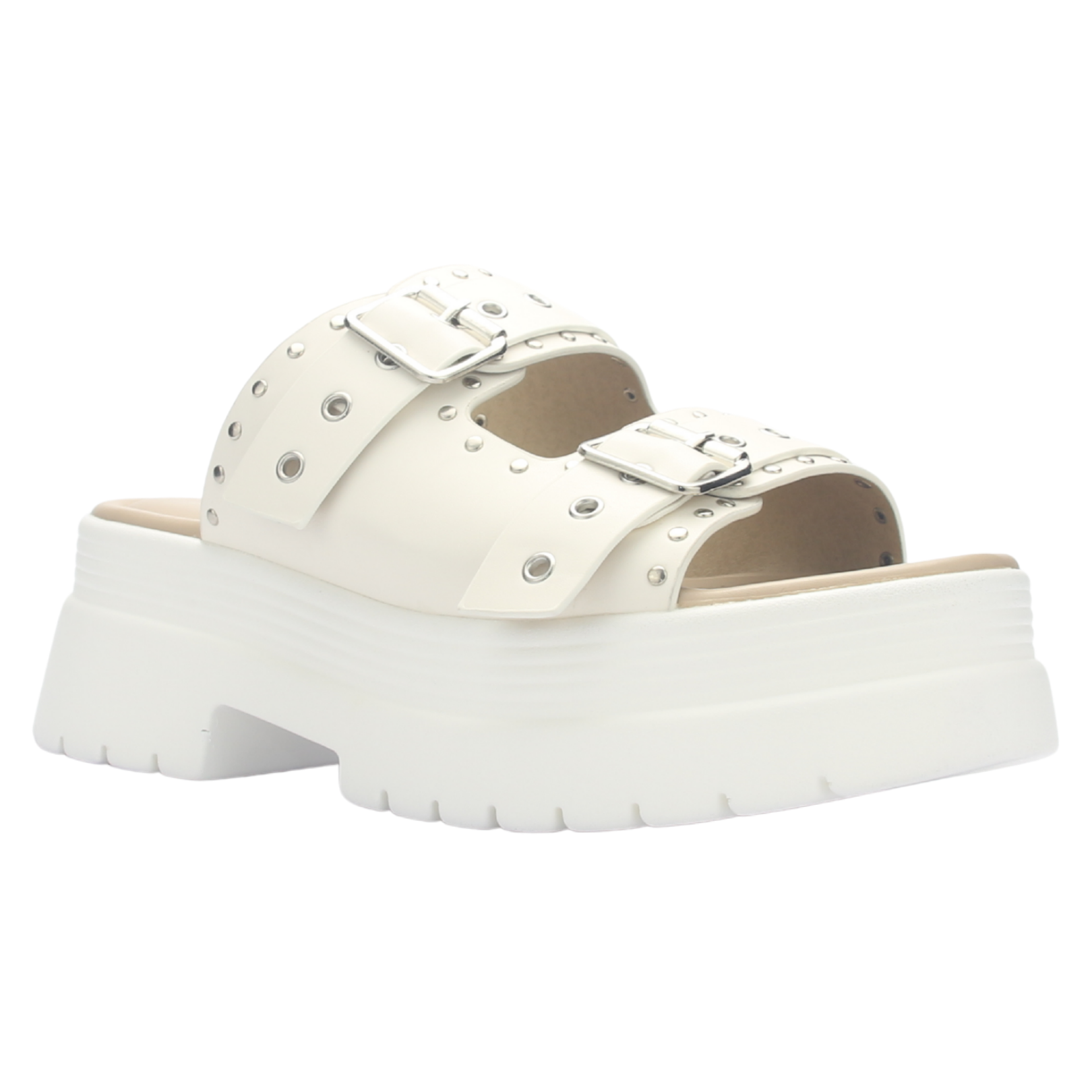 SANDALIA MUJER CHALADA POP-1 BLANCO CASUAL - 3