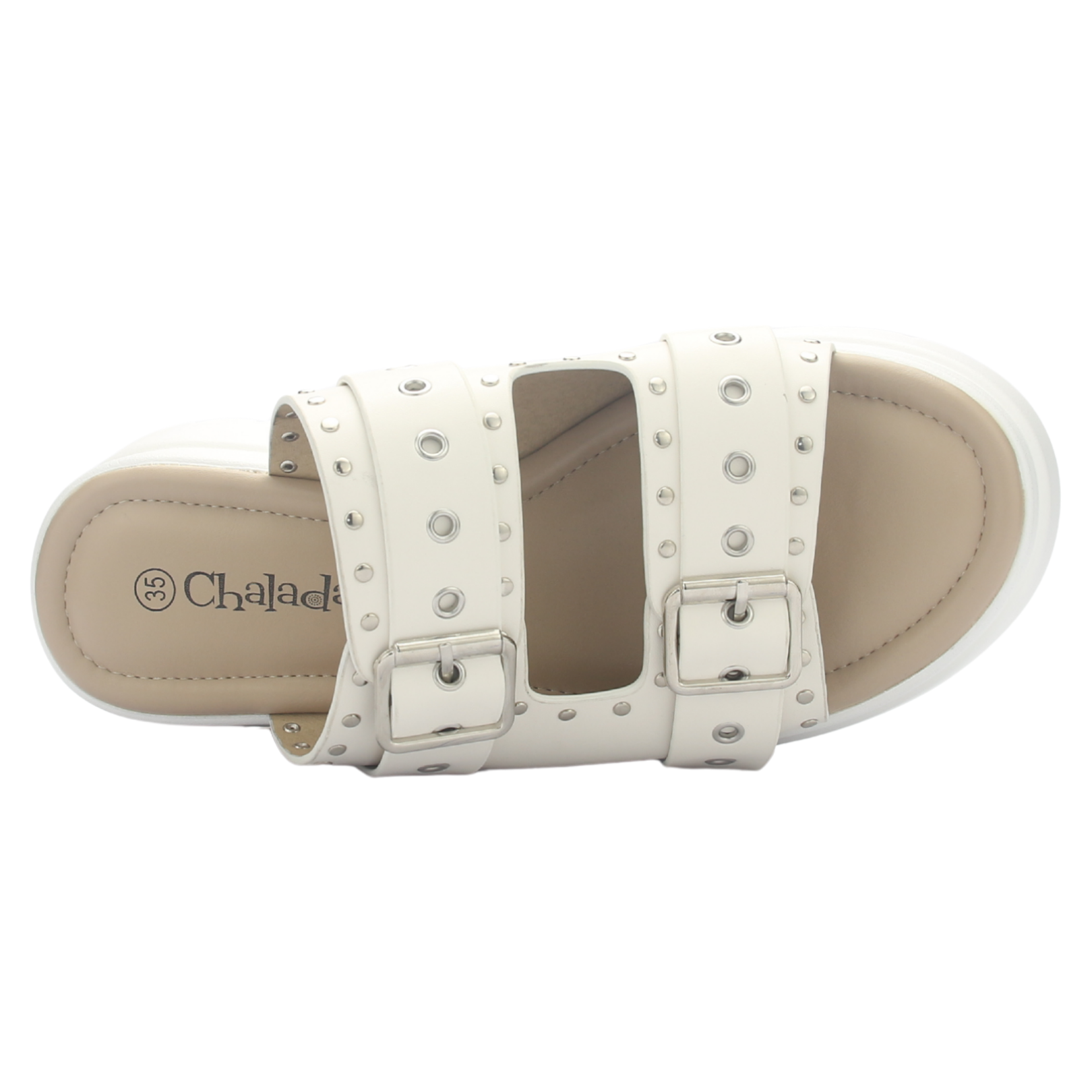 SANDALIA MUJER CHALADA POP-1 BLANCO CASUAL - 5