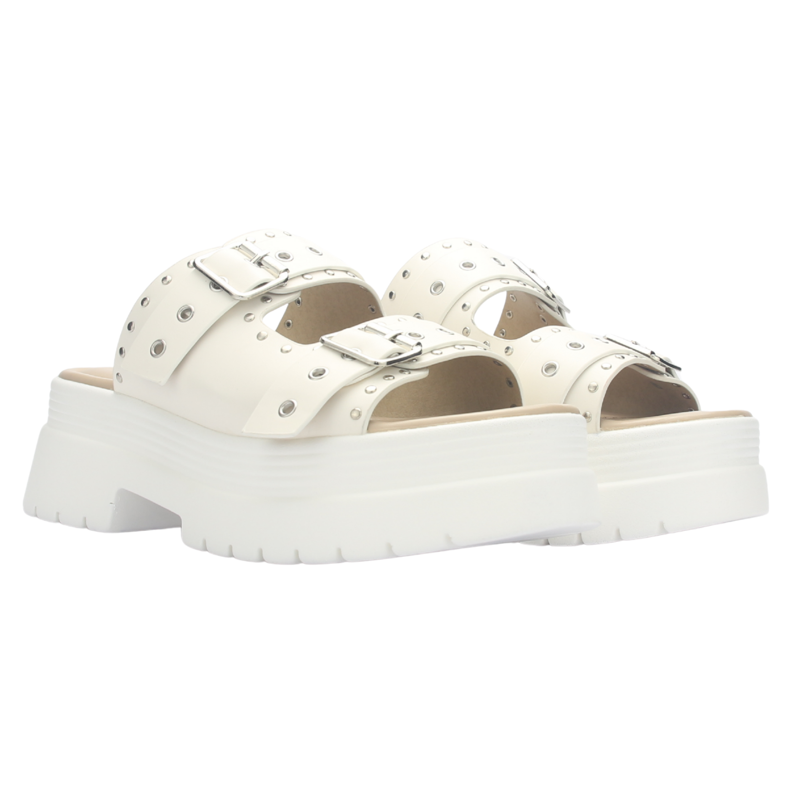 SANDALIA MUJER CHALADA POP-1 BLANCO CASUAL - 7