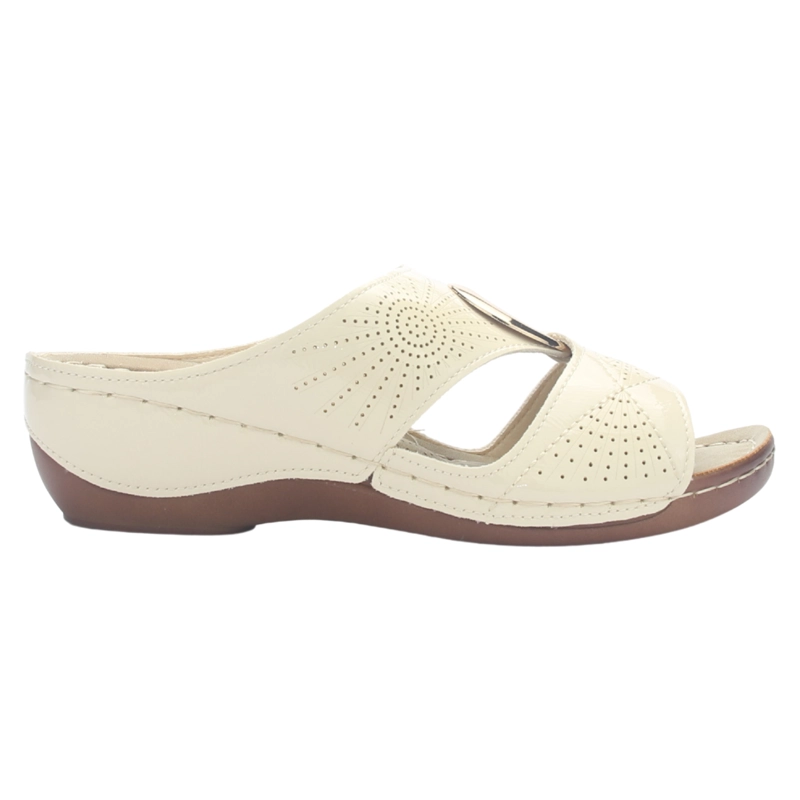 SANDALIA MUJER CHALADA KON-17 BEIGE CASUAL - 1