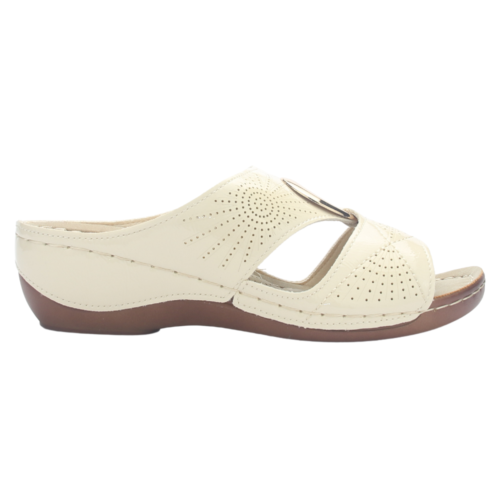 SANDALIA MUJER CHALADA KON-17 BEIGE CASUAL - 1