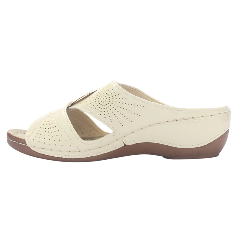 SANDALIA MUJER CHALADA KON-17 BEIGE CASUAL - 2