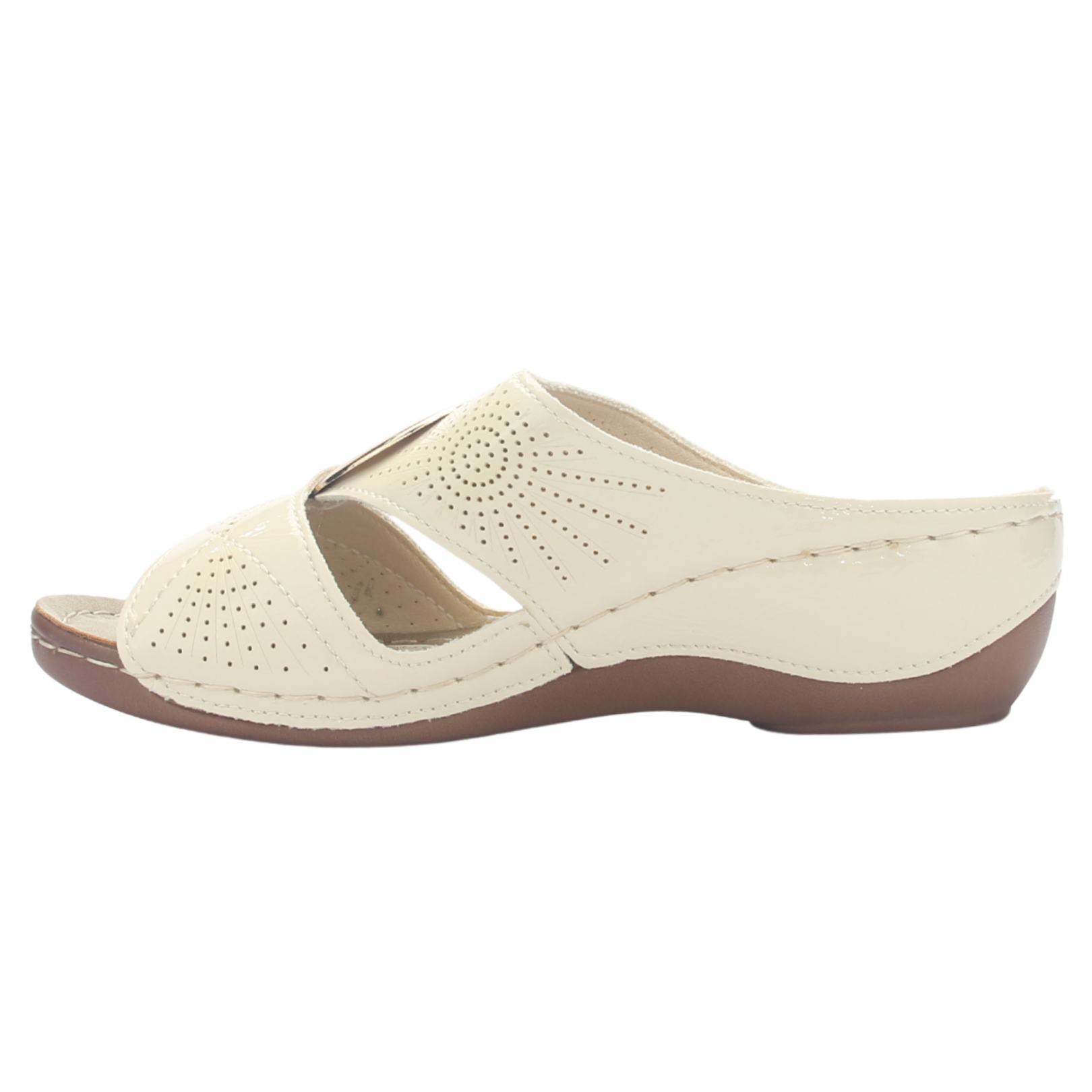 SANDALIA MUJER CHALADA KON-17 BEIGE CASUAL - 2